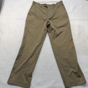 Braggi by Louis Raphael Dress Pants Flat Front Men's‎ Size 34X32 Khaki Oat
